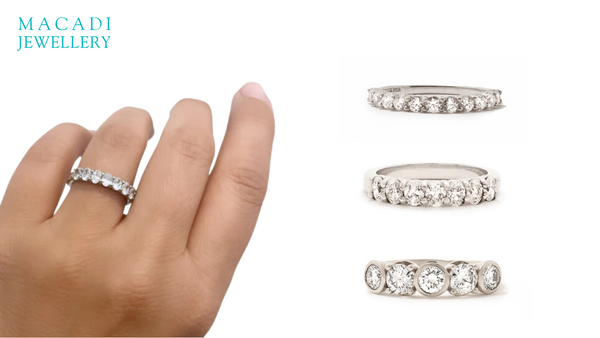 Eternity band setting on sale types