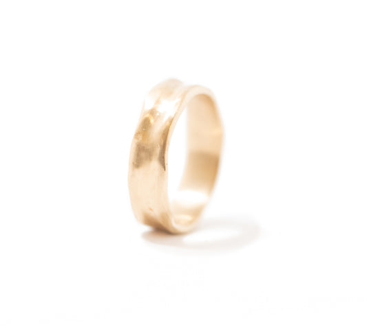 14k Placid Escarpment Ring 6mm