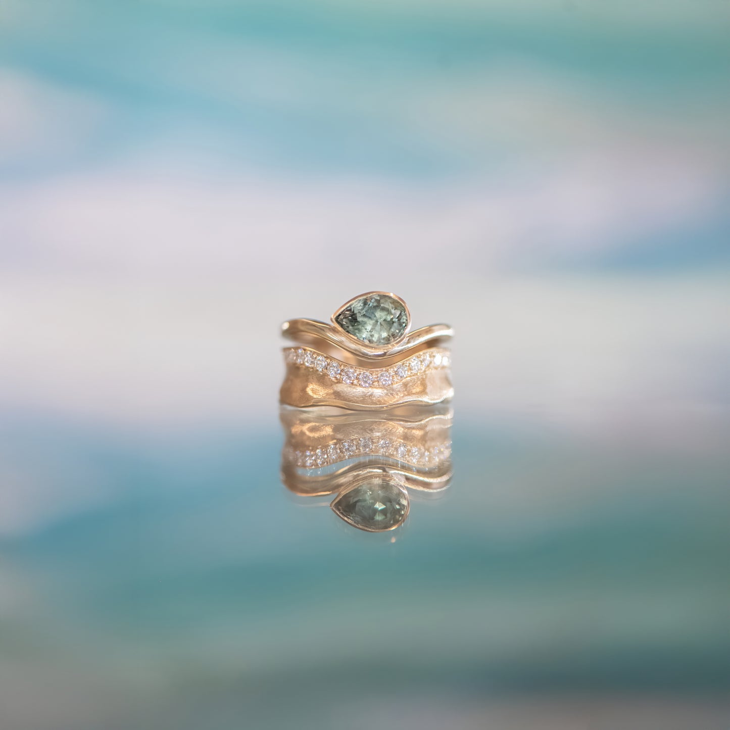 1.68ct Sapphire Adrift Escarpment Diamonds 0.36cttw