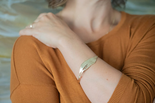 Recycled Leaf Bangle