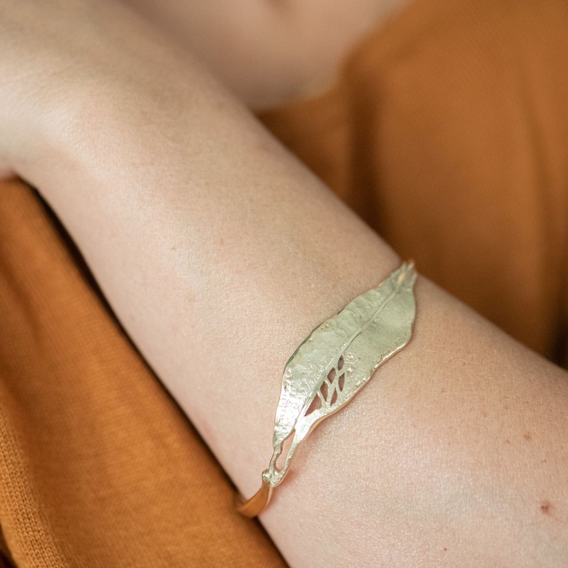 Recycled Leaf Bangle