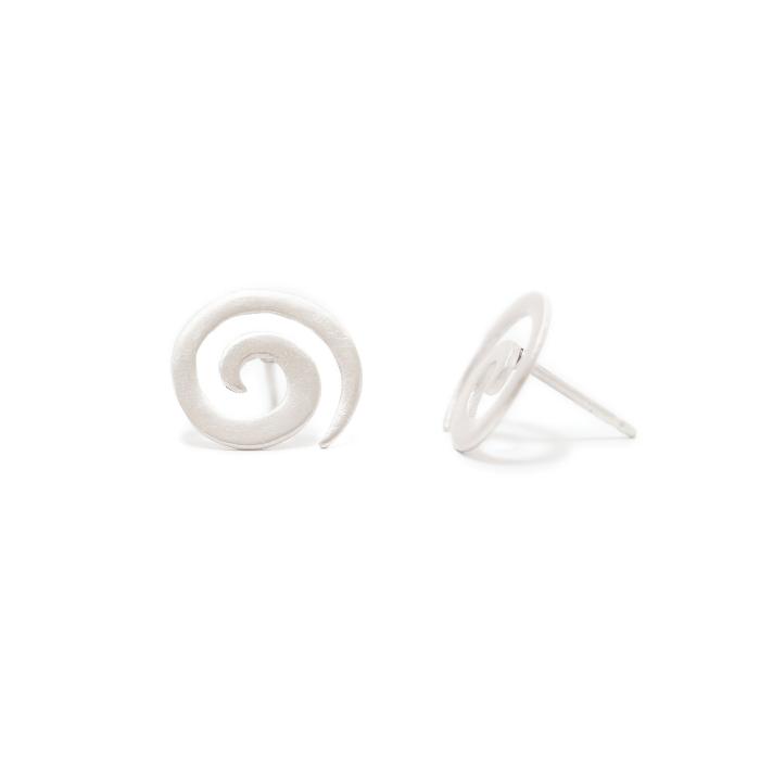 Small Spiral Satin Studs