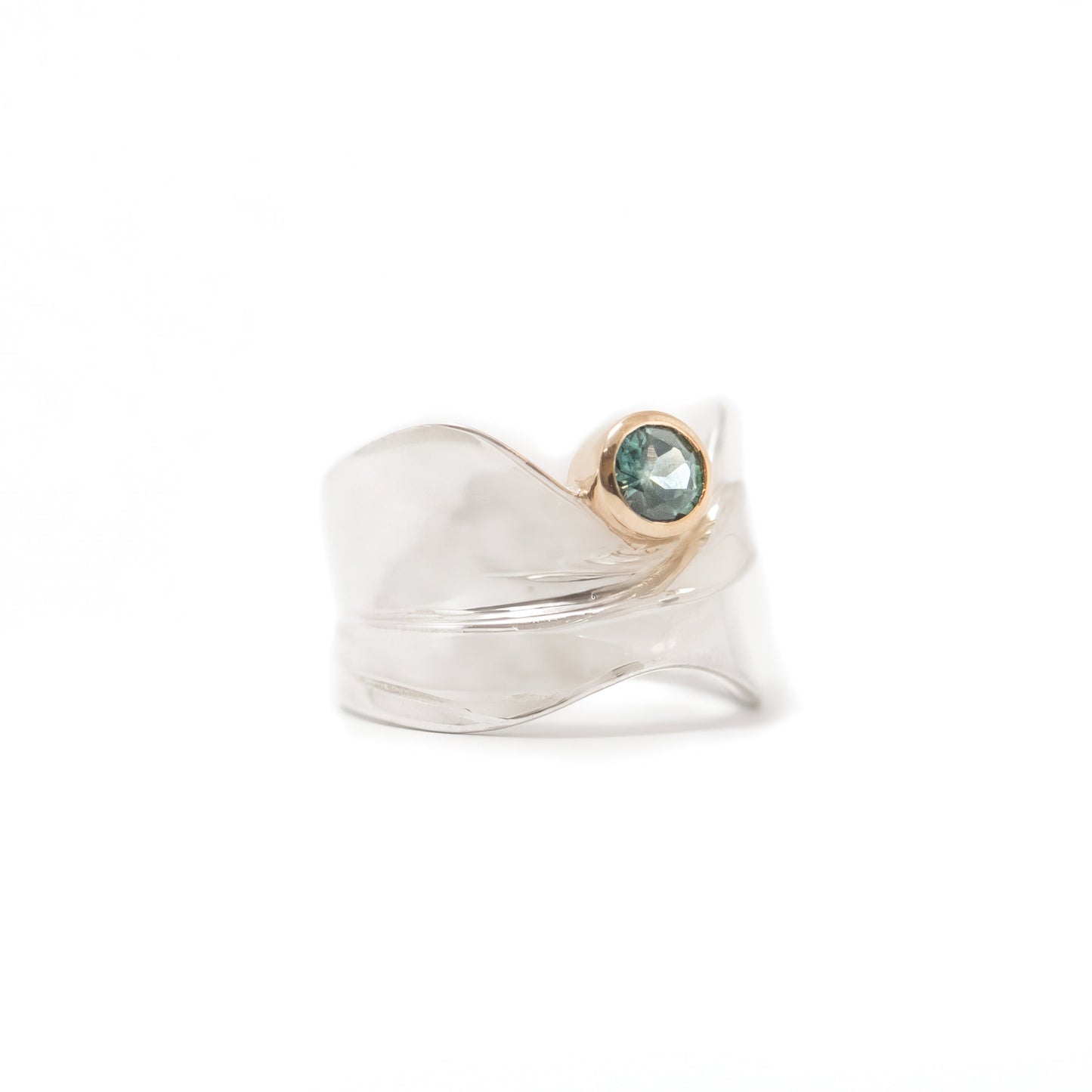 Silver 14ky Vast Escarpment Montana Sapphire