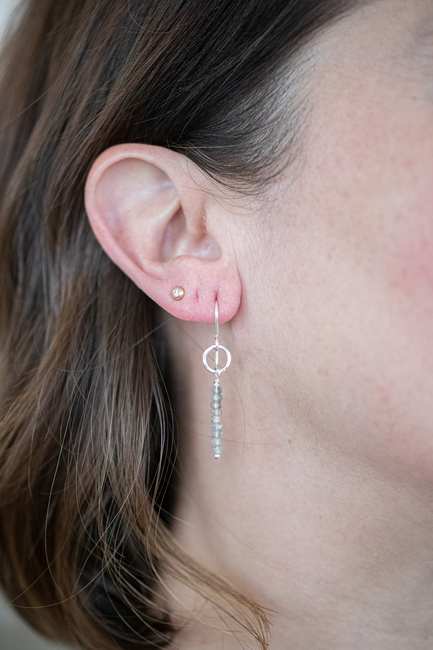Pebble drop earrings
