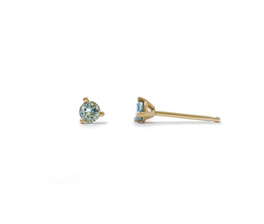 Martini Studs - 3mm Montana Sapphire