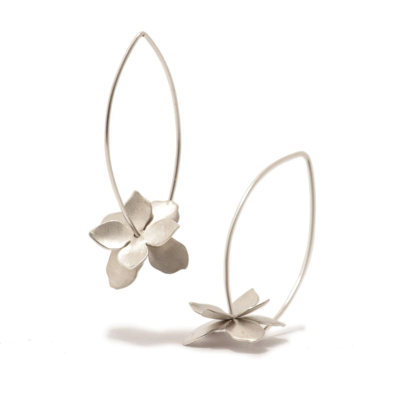 Double Lotus Wishbone Earrings