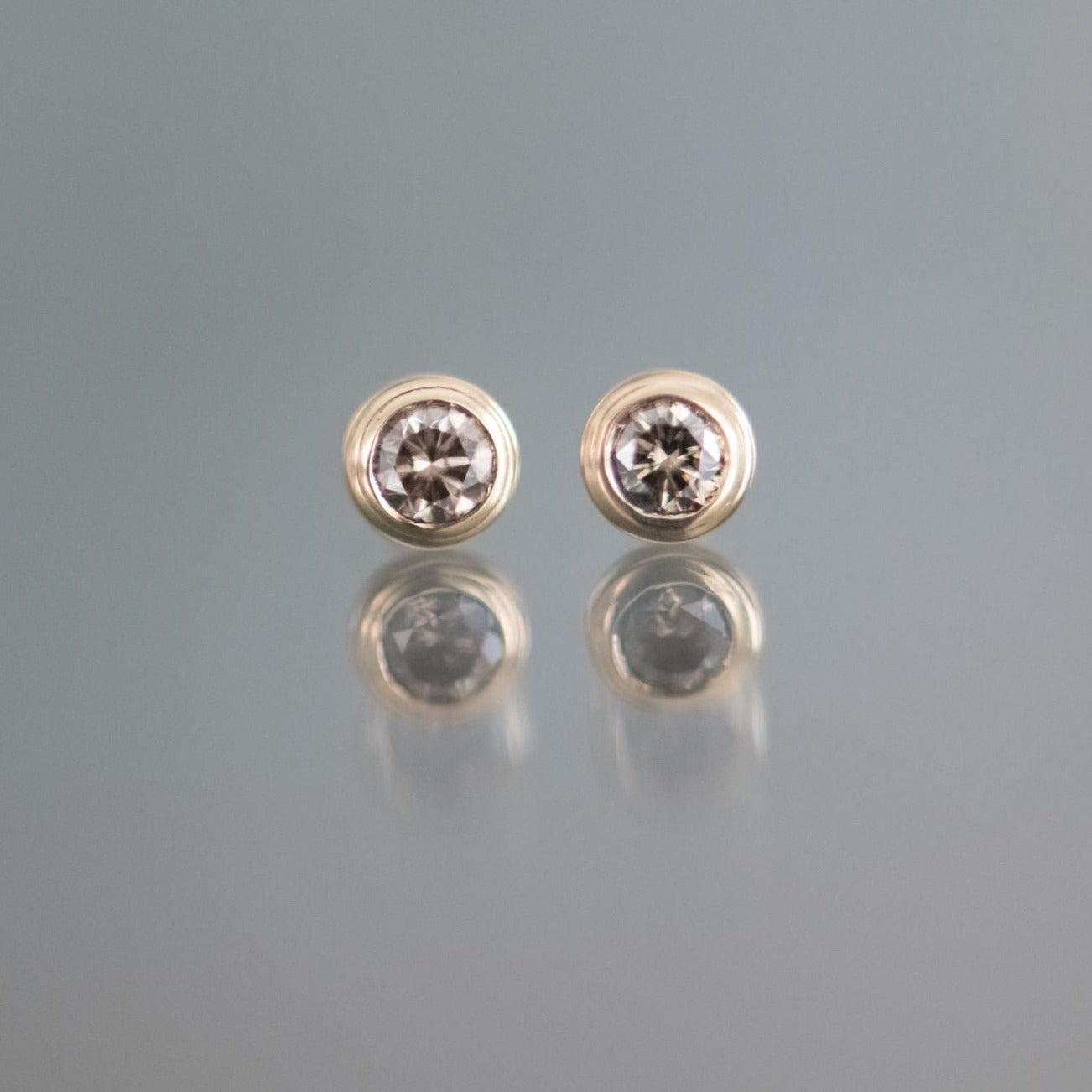 Champagne Diamond Stud