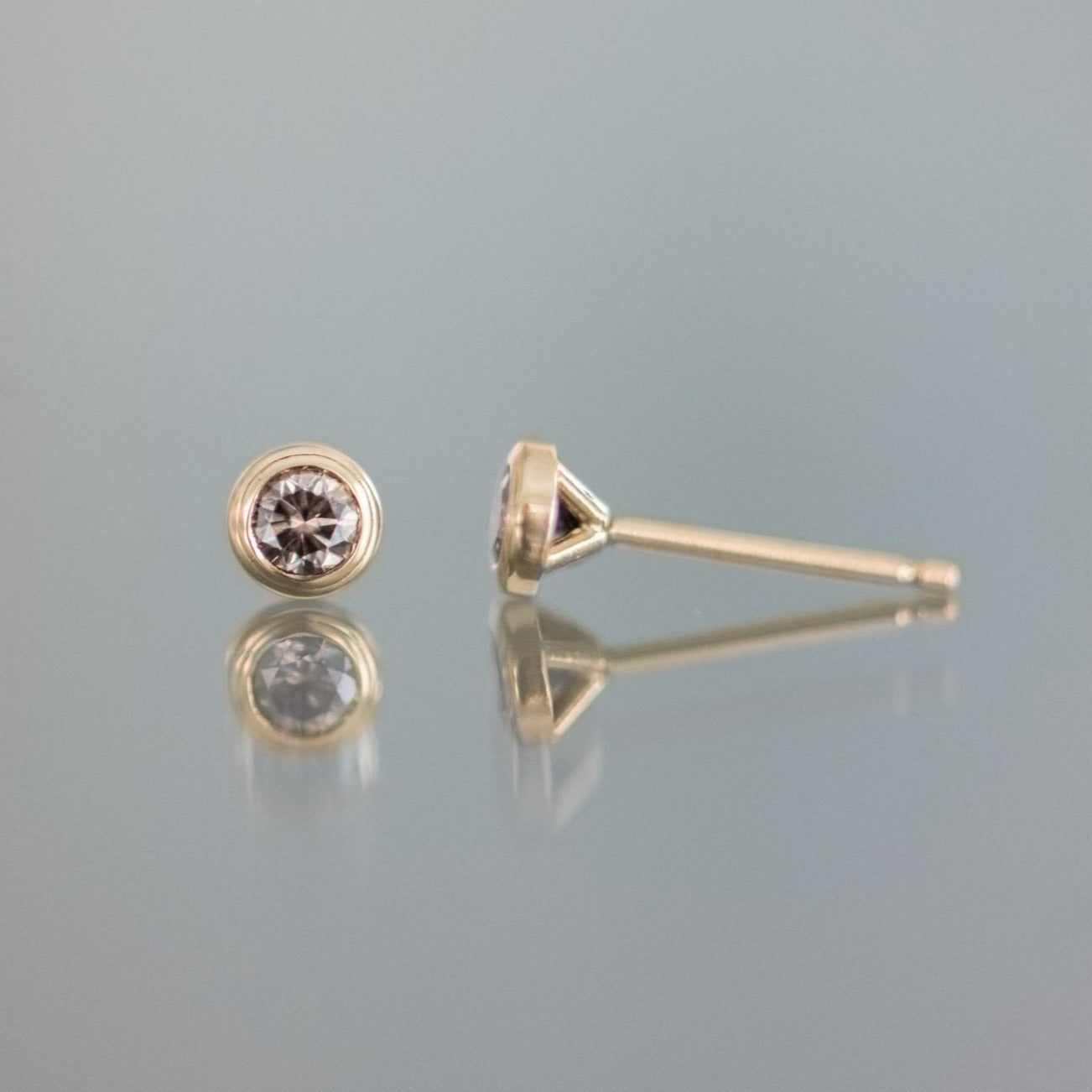 Champagne Diamond Stud