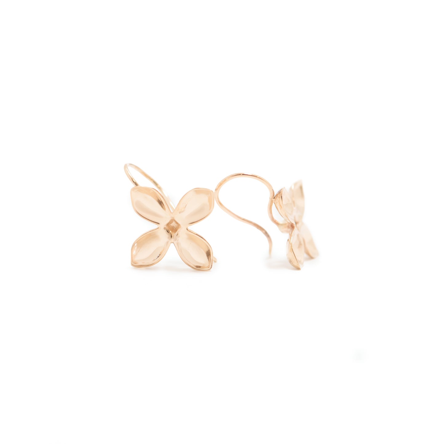 Lilac Drop Earrings 14k