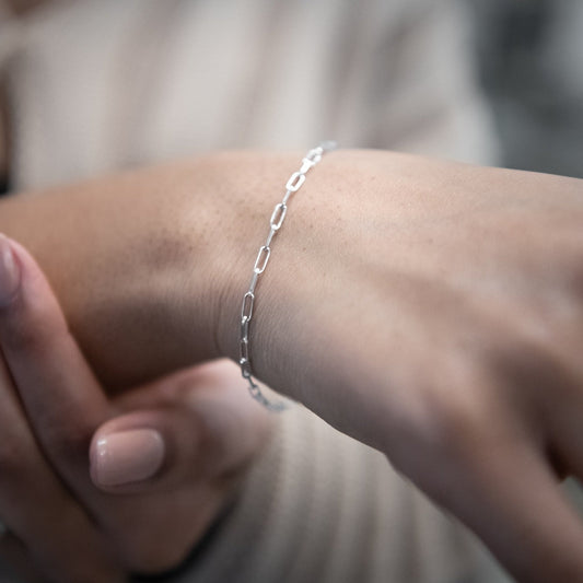 Paperclip No.1 Bracelet - silver