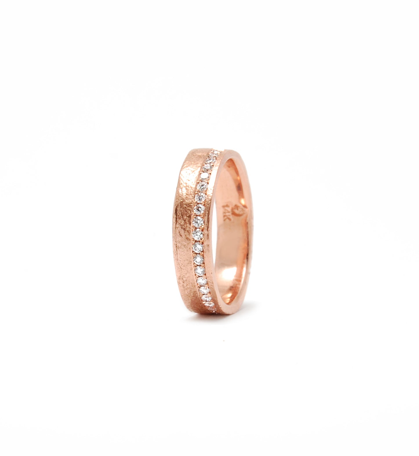 Rose Gold Straight Edge Shoreline Ring