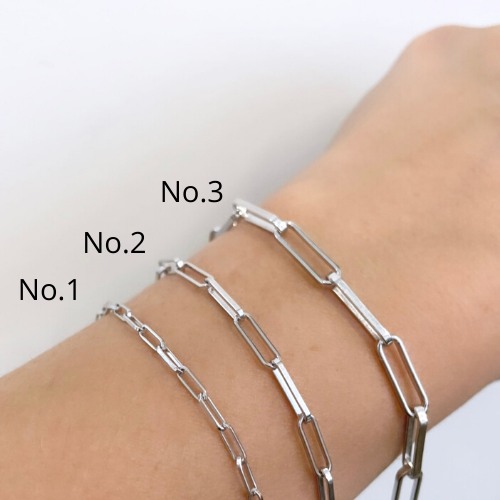 Paperclip No.1 Bracelet - silver