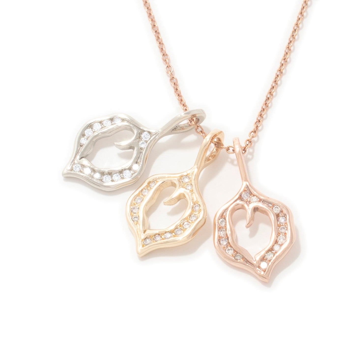 Yellow Gold Quarry Love Pendant