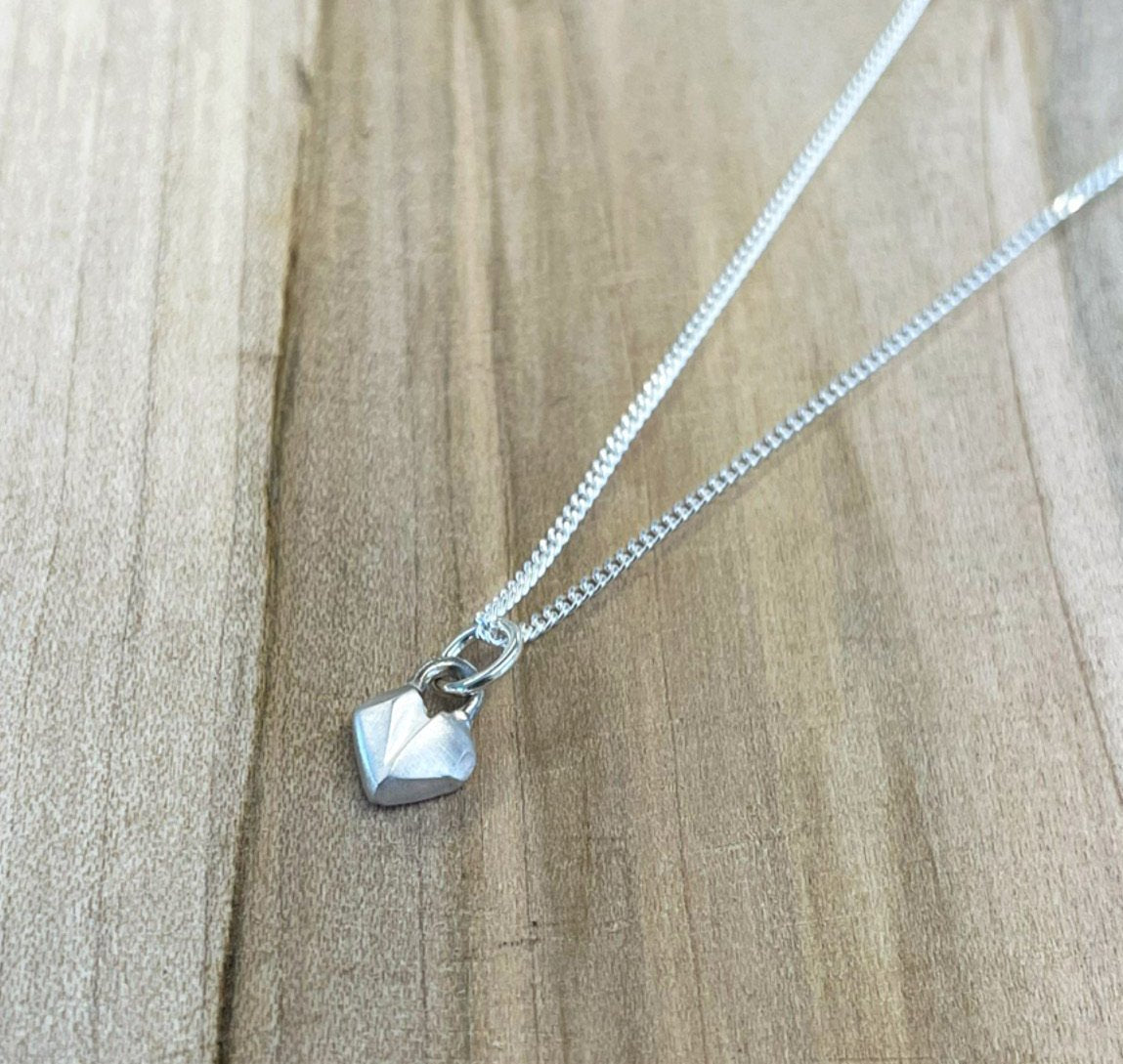 Facet Heart Pendant