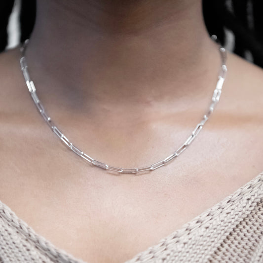 Paperclip No.2 Chain - Silver