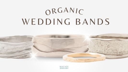 Organic Wedding Bands by Macadi Jewellery Canada