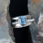 14k White Gold Bluff Escarpment Ring with 1.28ct Montana Sapphire
