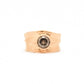 14k White Gold Ring with 1.40ct Oval Teal Diamond