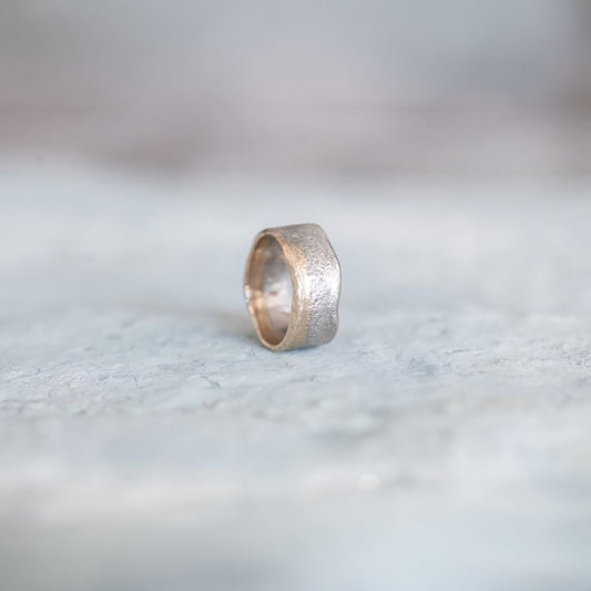 10k + Silver Escarpment Ring