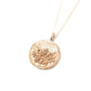 Damask Coin Pendant 14k