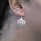 Hydrangea silhouette earrings
