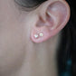 14k facet stud lab diamond