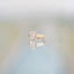 14k Elongated Cushion Diamond Solitaire