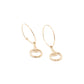 14k Snaffle  Hoop Earrings