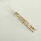 14ky + Silver Crack in the Surface Pendant + Diamond