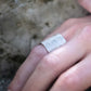 Silver Rocky Shore Escarpment Ring