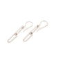 Silver Paperclip Earrings - 2 Links