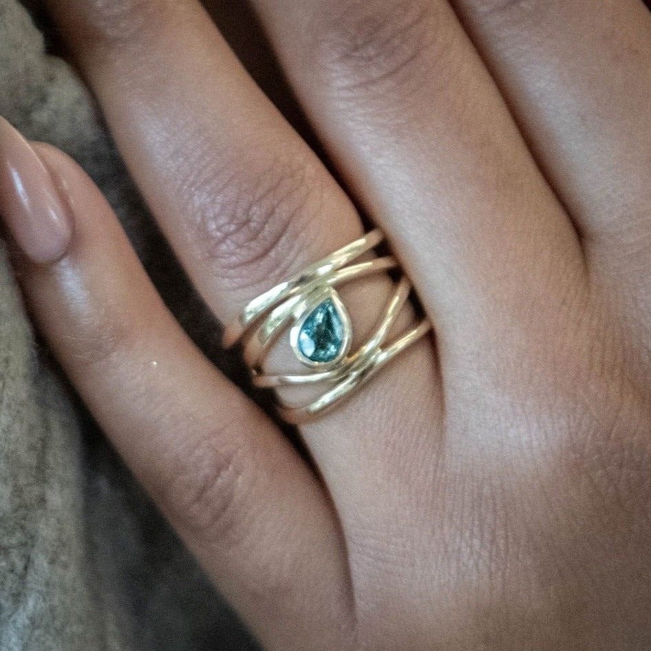 Adrift Ring featuring an Australian Sapphire