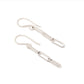 Silver Paperclip Earrings - 3 Links