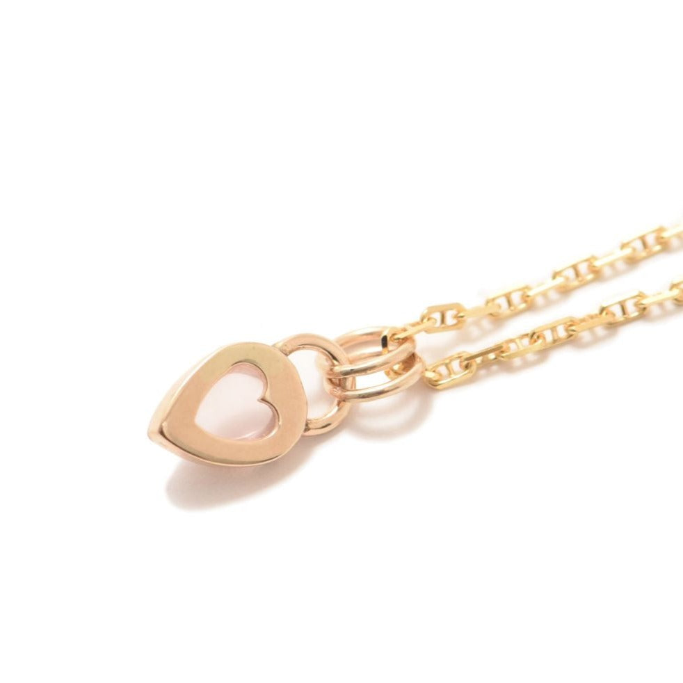 Yellow Gold Heart Lock Pendant