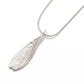 Twisted Dew Drop Pendant - silver