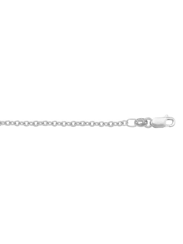 Open cable chain - 14k white