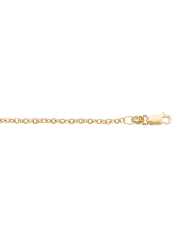 Open cable chain - 14k yellow
